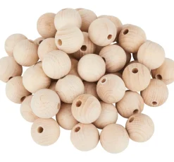 VBS Holzkugeln durchgebohrt 