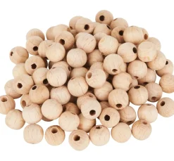 VBS Holzkugeln durchgebohrt 