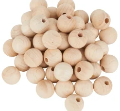 VBS Holzkugeln halbgebohrt 