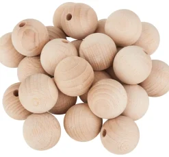 VBS Holzkugeln halbgebohrt 