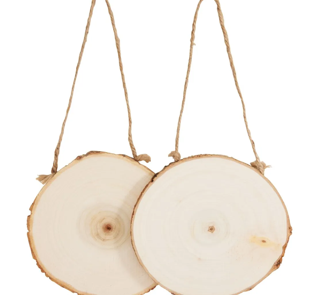 VBS Holzscheibe mit Jutekordel