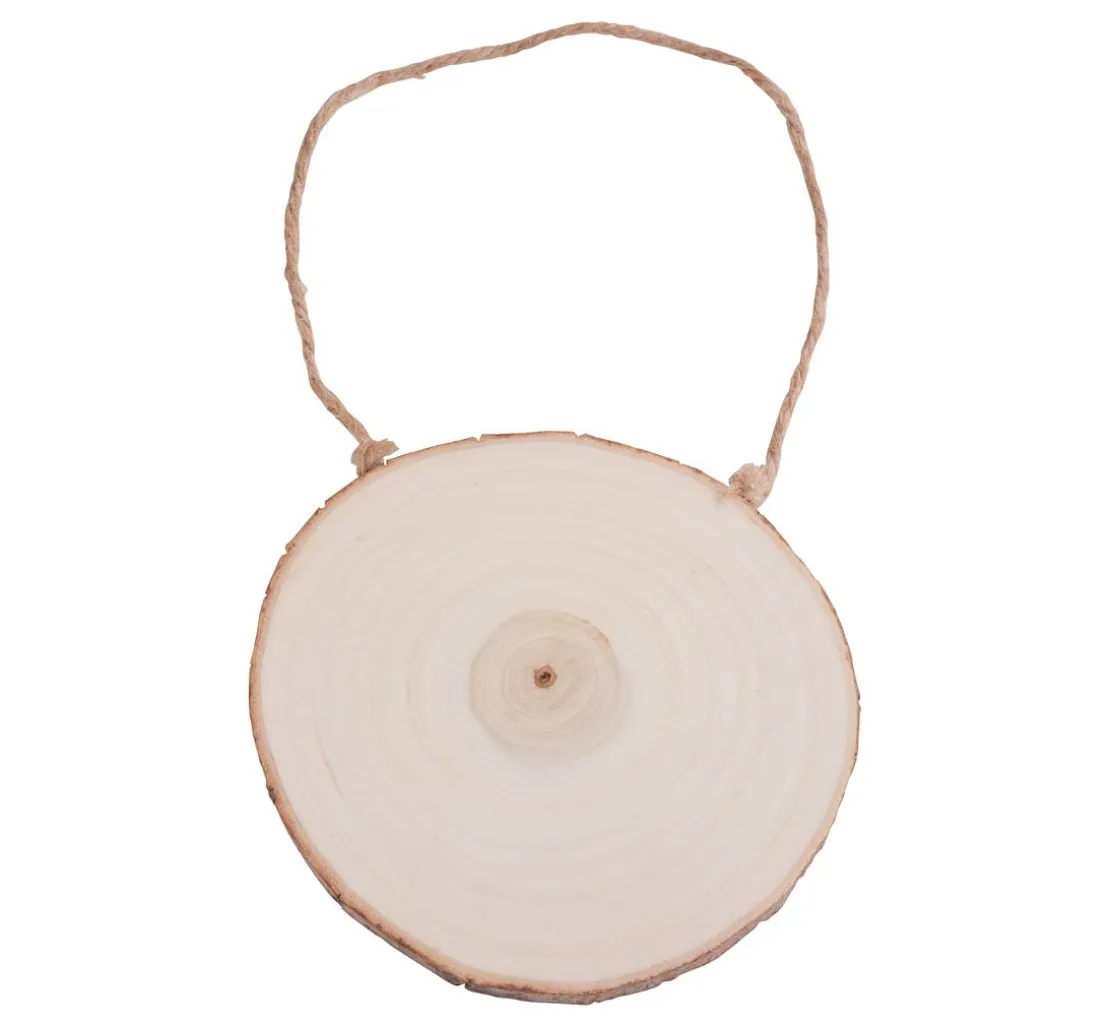 VBS Holzscheibe mit Jutekordel