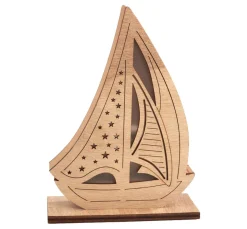 VBS Holz-Segelboot, inkl. LED