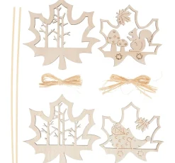 VBS Holzstecker "Ahornblätter"