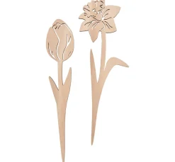 VBS Holz-Stecker Blumen "Tulpe und Narzisse"