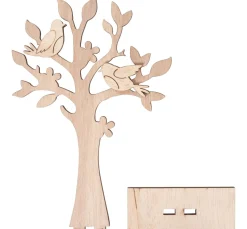 VBS Holzsteckmotiv "Baum und Vögel"