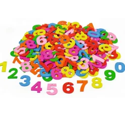 VBS Holzzahlen "Bunt", 250 Stück