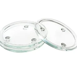VBS Kerzen Glasuntersetzer, 3 Stück, Ø 13 cm
