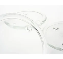 VBS Kerzen Glasuntersetzer, 3 Stück, Ø 13 cm