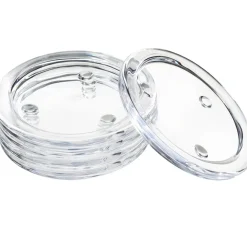 VBS Kerzen Glasuntersetzer, 5 Stück, Ø 10 cm