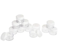 VBS Kunststoffdosen mit Schraubdeckel "Flach", 12 Stück