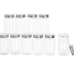 VBS Kunststoff-Glas mit Schraubdeckel, Ø 5 cm, 10 Stück