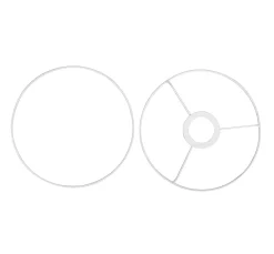 VBS Lampen-Ringe, weiß, Ø 30 cm