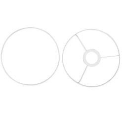 VBS Lampen-Ringe, weiß, Ø 40 cm