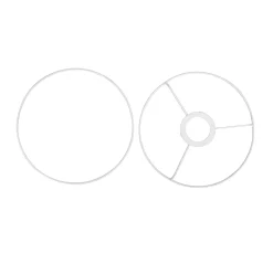 VBS Lampen-Ringe, weiß, Ø 20 cm