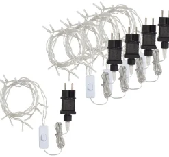 VBS LED-Lichterkette, 10 LEDs, 5 Stück