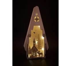 VBS Lichtertanne mit Winterszene, inkl. LED