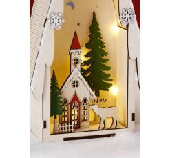 VBS Lichtertanne mit Winterszene, inkl. LED