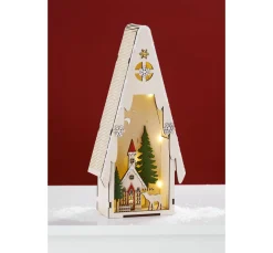 VBS Lichtertanne mit Winterszene, inkl. LED