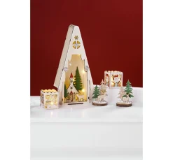 VBS Lichtertanne mit Winterszene, inkl. LED