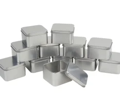 VBS Metalldosen / Seifendosen "Quadratisch", 12 Stück