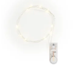 VBS Micro-LED-Lichterkette, mit Timer, 10 LEDs