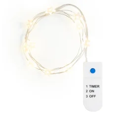 VBS Micro-LED-Lichterkette "Stern", 10 LEDs, mit Timer