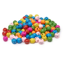 VBS Mini-Holzköpfe "Bunt", 120 Stück