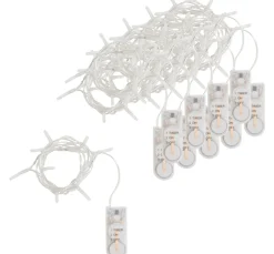 VBS Mini-LED-Lichterketten mit Timer, 10 Stück