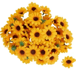 VBS Mini-Sonnenblumen Blüte, ca. Ø 4 cm, 50 Stück