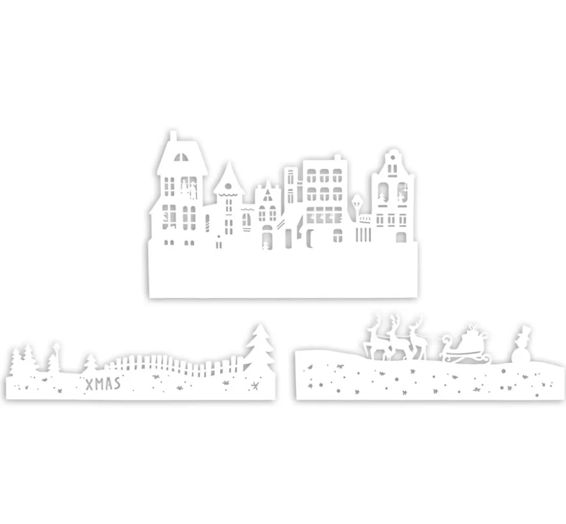 VBS Papier-Silhouette "Weihnachtsdorf"