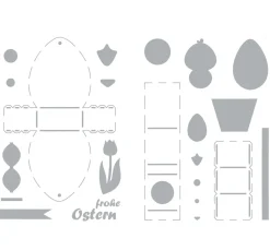 VBS Schablonen-Set "Küken-Schachteln"