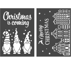 VBS Schablonen-Set "Merry Christmas", A4