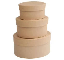 VBS Schachteln „Oval“, 3er-Set