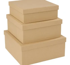 VBS Schachteln "Quadrat", 3er-Set