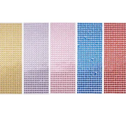 VBS Schmucksteine "6 Farben", 6 Karten à 500 Stück