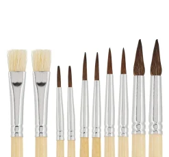 VBS Schulpinsel "NATURE", 10er-Set