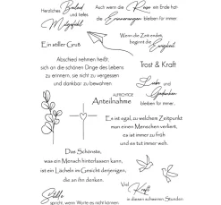 VBS Silikonstempel "Kondolenz"