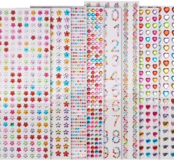 VBS Strassstein-Sticker "Bunt gemixt", 8 Karten