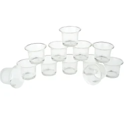 VBS Teelichtgläser "Geschwungen", 12 Stück