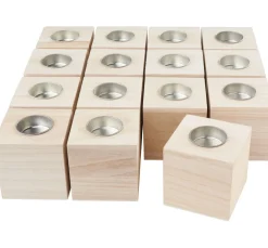 VBS Teelichthalter "Würfel", 15 Stück