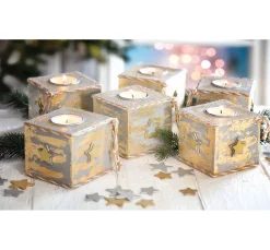 VBS Teelichthalter "Würfel", 15 Stück