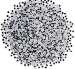 VBS Wackelaugen zum Aufkleben "Rund", 6 mm, 3.000 Stück