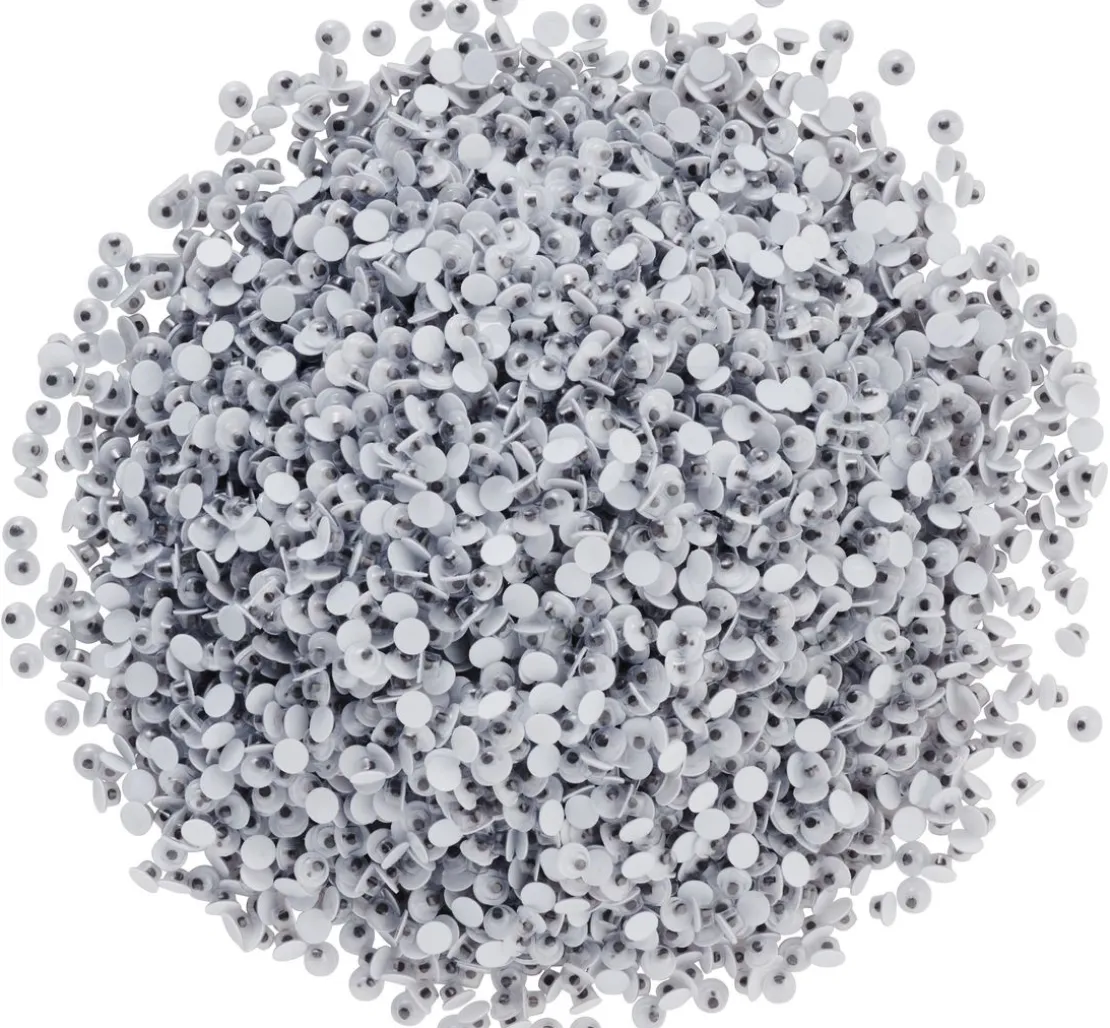 VBS Wackelaugen zum Aufkleben "Rund", 4 mm, 4.000 Stück