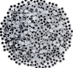 VBS Wackelaugen zum Aufkleben "Rund", 12 mm, 1.500 Stück