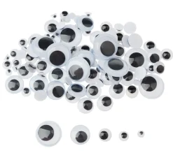 VBS Wackelaugen zum Aufkleben "Mix", 100 Stück