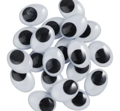 VBS Wackelaugen zum Aufkleben "Oval", 20 mm, 20 Stück