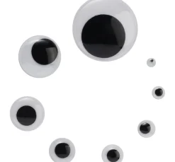 VBS Wackelaugen zum Aufkleben "Rund", 20 mm, 400 Stück