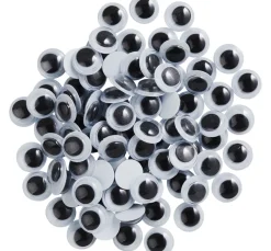 VBS Wackelaugen zum Aufkleben "Rund", 8 mm, 100 Stück