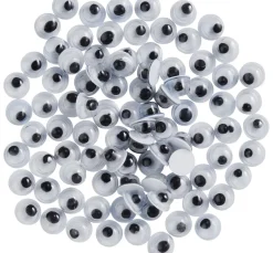 VBS Wackelaugen zum Aufkleben "Rund", 4 mm, 100 Stück